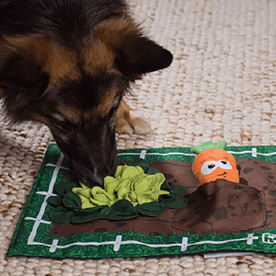 Nina Ottosson Activity Matz Garden Game Plush Dog Puzzle Mat