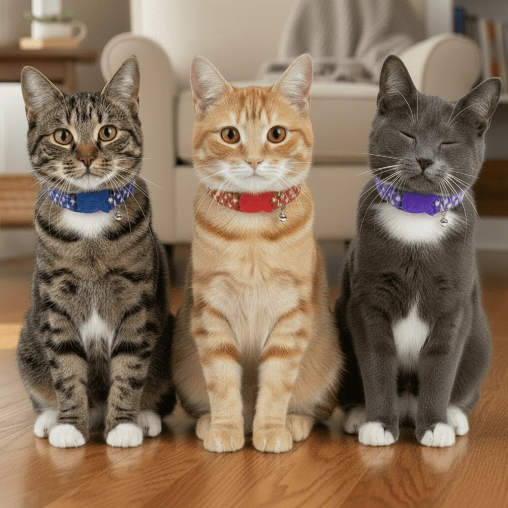 Cat Safety Collar, Star Print