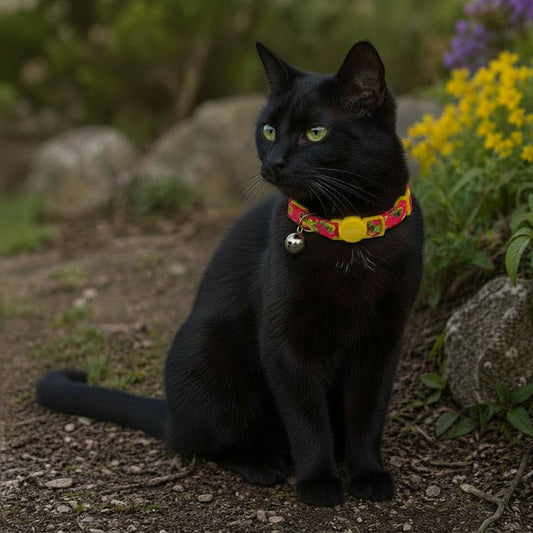 Cat Safety Collar, Pineapple Print