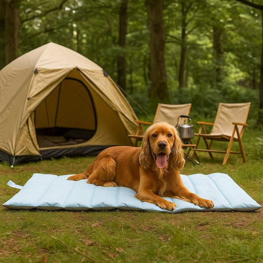 Water - Resistant Pet Travel Mat - Baby Blue