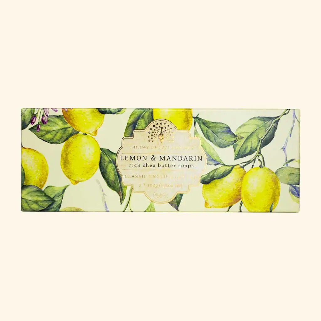 Lemon and Mandarin Triple Soap Gift Box