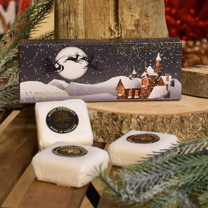 Winter Village Mulled Wine Triple Soap Gift Box