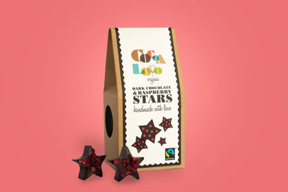 Dark Chocolate and Raspberry Stars