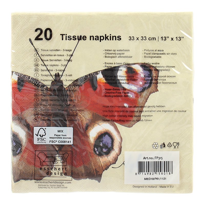 Paper Napkins - Butterflies