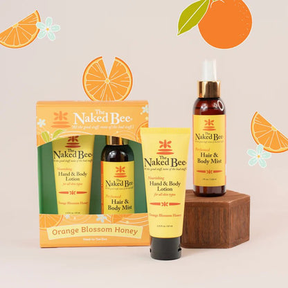 The Naked Bee Orange Blossom Honey Head to Toe Duo Gift Set