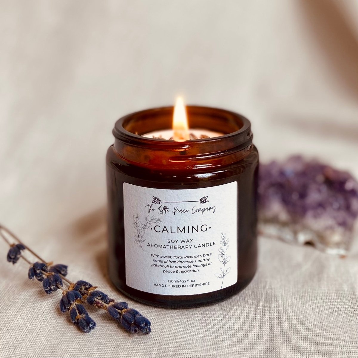 Calming Soy Wax Aromatherapy Candle