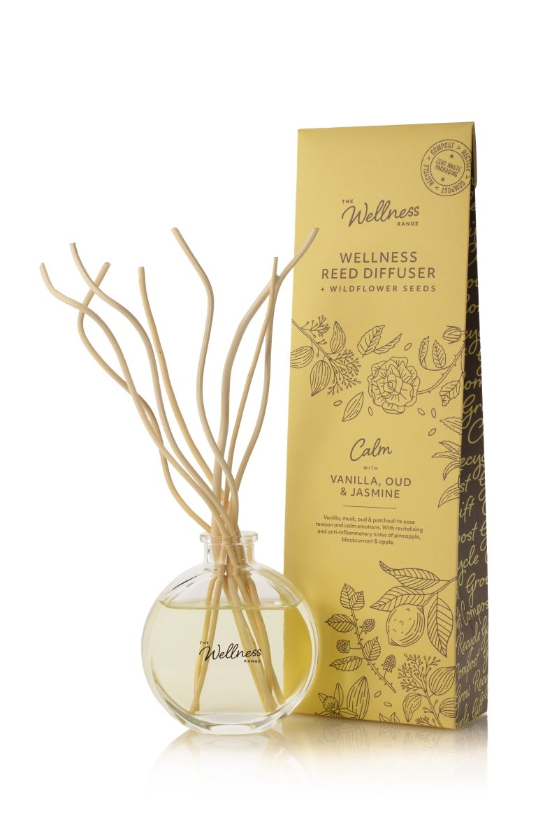 'Calm' Reed Diffuser with Vanilla, Oud & Jasmine