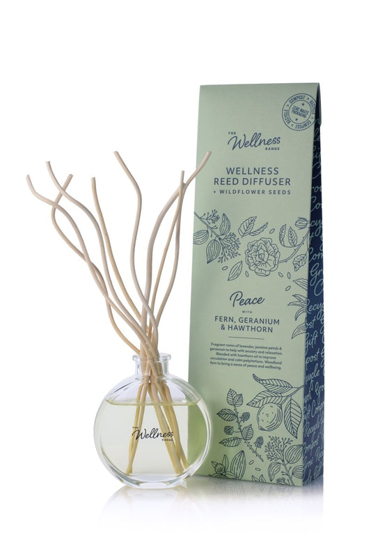 'Peace' Reed Diffuser with Fern, Geranium & Hawthorn