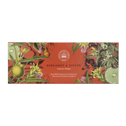 Kew Gardens Bergamot & Ginger Triple Soap Gift Box