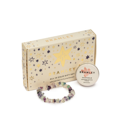 Bramley 'All is Calm' Fluorite Bracelet & Calm Balm Gift Set