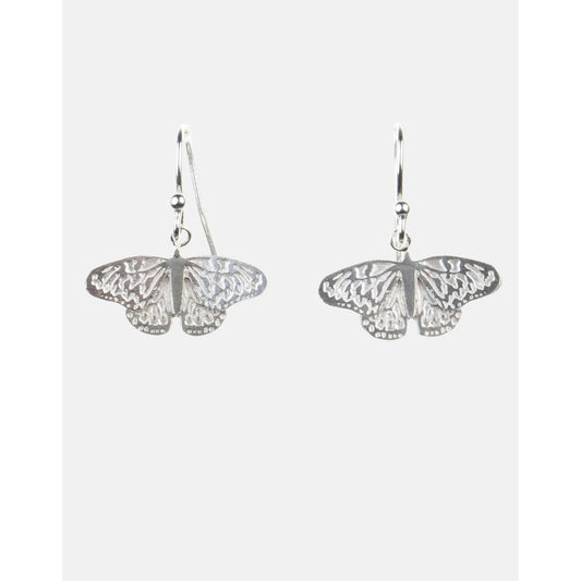 Amanda Coleman Butterfly Drop Earrings in Sterling Silver