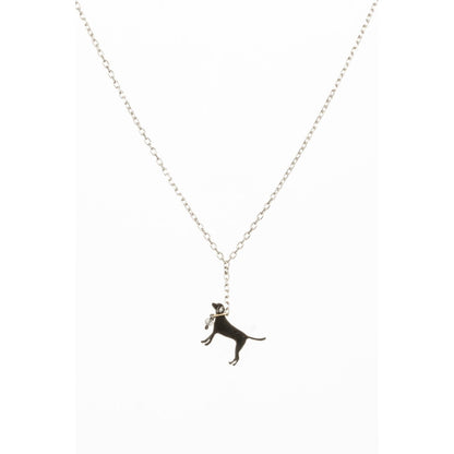 Amanda Coleman Black Labrador on a Lead Necklace