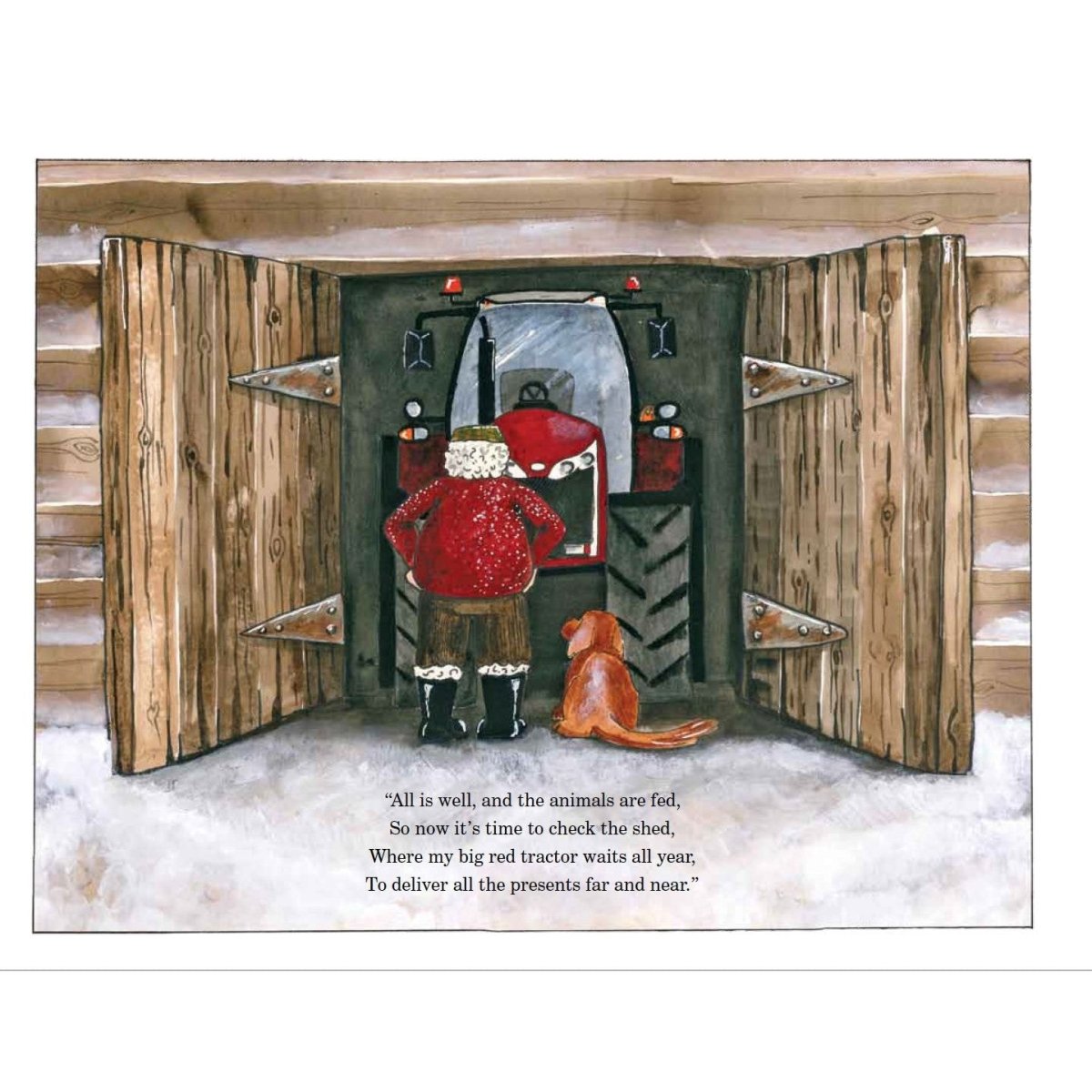 Farmer Christmas Festive Farmyard