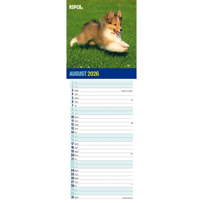 RSPCA I love Puppies Slim 12 Month Calendar 2026