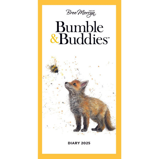 The cover of the Bree Merryn Bumble and Buddies diary, featuring an illustration of a fox cub and a bee.