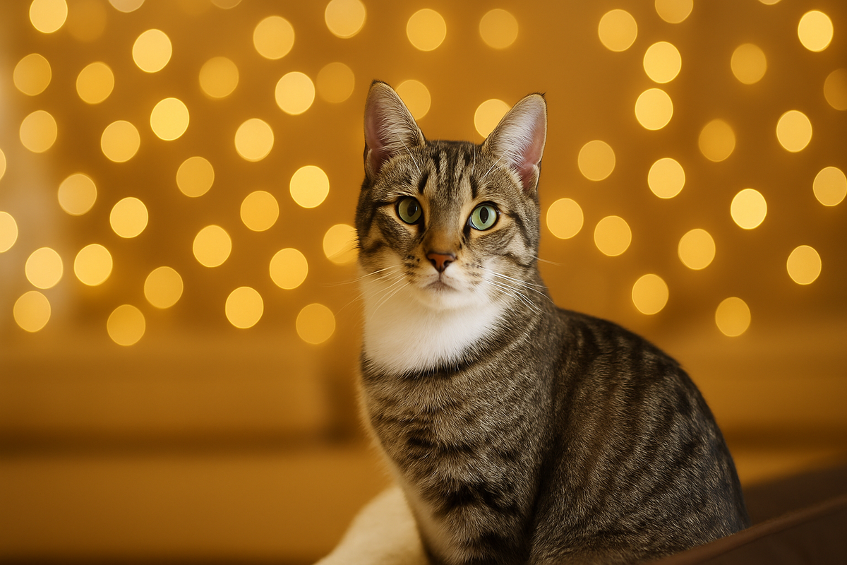 Clean Homepage Banner with Cat