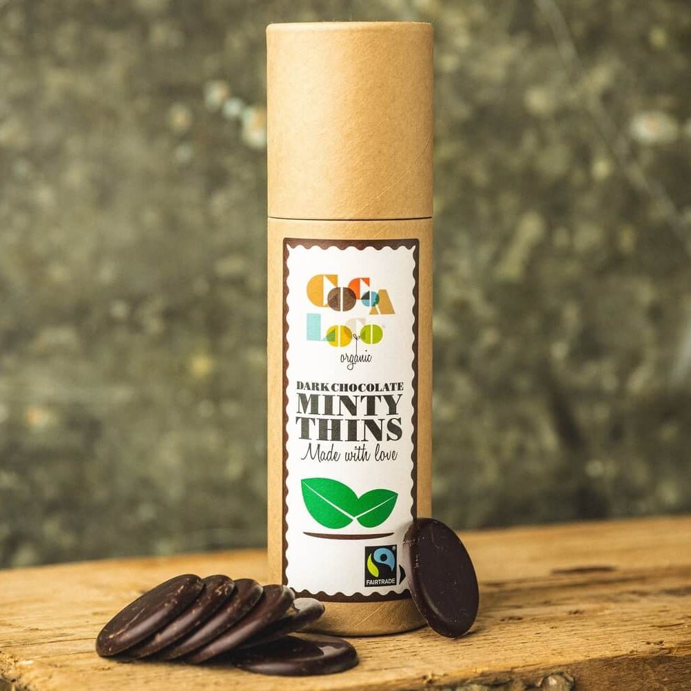 Cocoa Loco Dark Chocolate Mint Thins