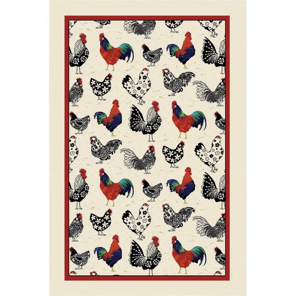 Rooster Tea Towel