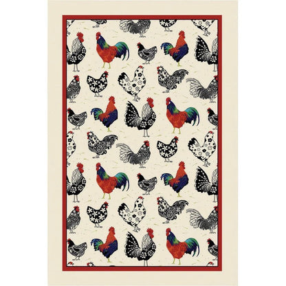Rooster Tea Towel