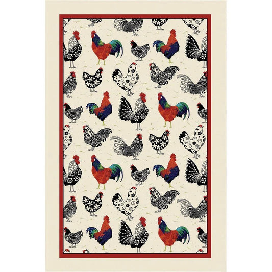 Rooster Tea Towel