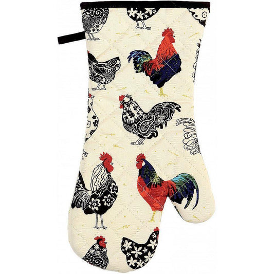 Rooster Gauntlet Oven Glove