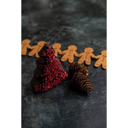 Cocoa Loco Dark Chocolate & Raspberry Christmas Tree, 150g