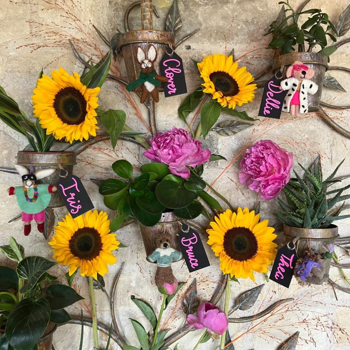 Handmade Felt Thea the Hedgehog Hanging Decoration