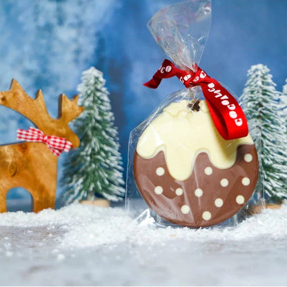 Cocoa Loco Milk & White Chocolate Christmas Pudding