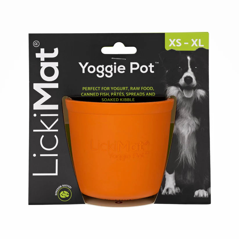 Lickimat Yoggie Pot, Orange