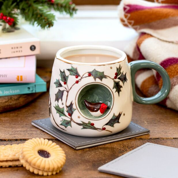 Secret Garden 3D Robin Mug