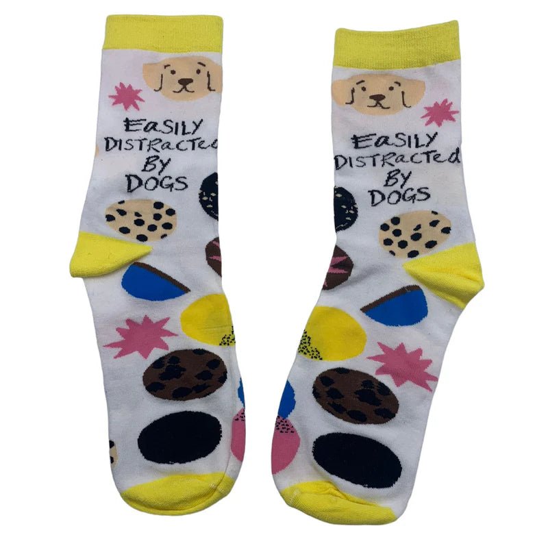 Small Talk 'Distracted By Dogs' Socks