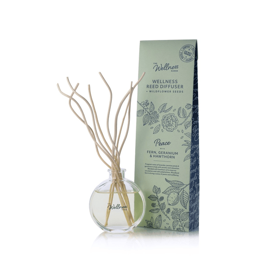 'Peace' Reed Diffuser with Fern, Geranium & Hawthorn
