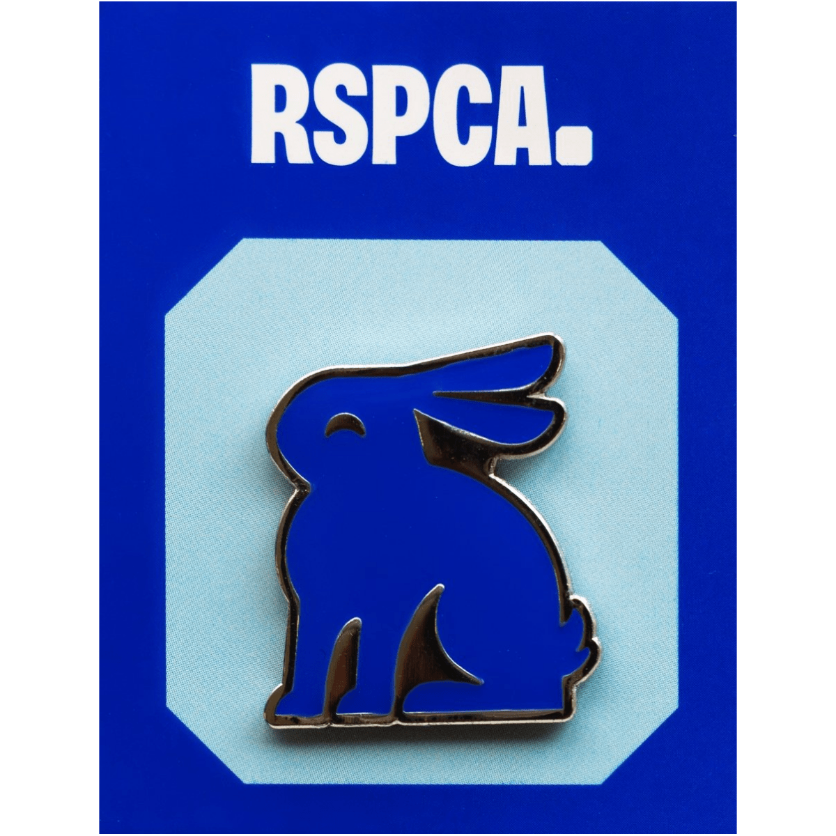 RSPCA Rabbit Metal Pin Badge
