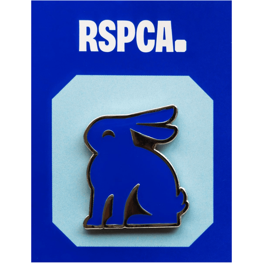 RSPCA Rabbit Metal Pin Badge