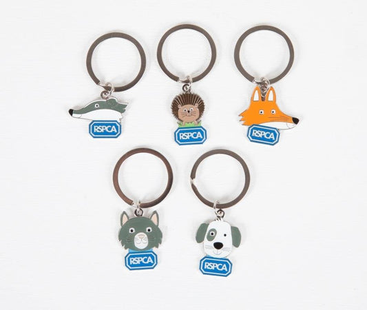 RSPCA Mixed Pack of Charity Keyrings