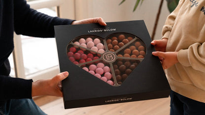 Love Selection Box, Chocolate Coated Danish Liquorice