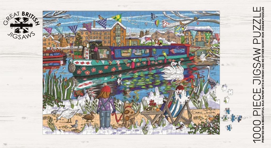 Emma Joustra Winter Canal, 1000 Piece Jigsaw Puzzle