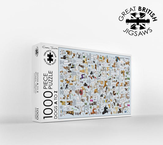 Emma Joustra Dogs A-Z, 1000 Piece Jigsaw Puzzle
