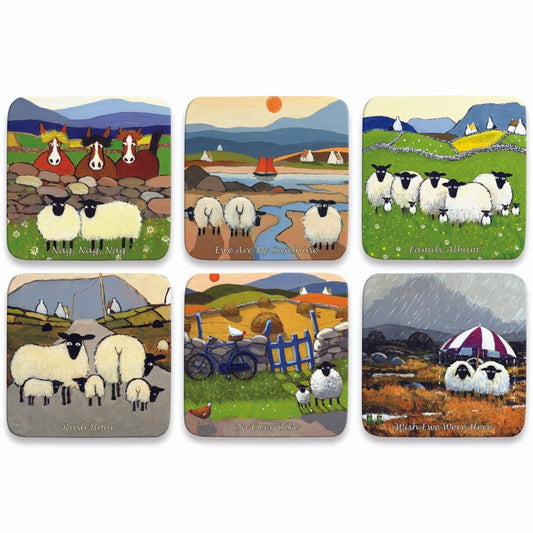 Ewe Coasters Set by Thomas Joseph, Set of 6
