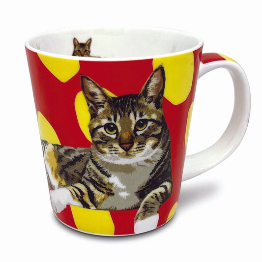 Tabby Cat Mug by Leslie Gerry