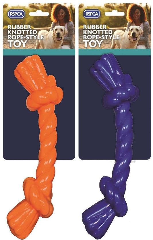RSPCA Rubber Knotted Rope Toy