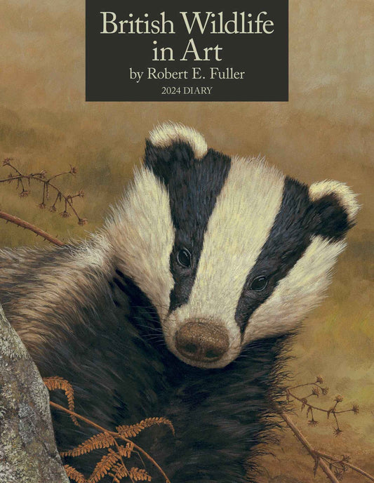 British Wildlife in Art By Robert Fuller A5 Diary 2024