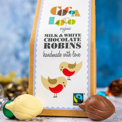 Cocoa Loco Milk & White Chocolate Robins