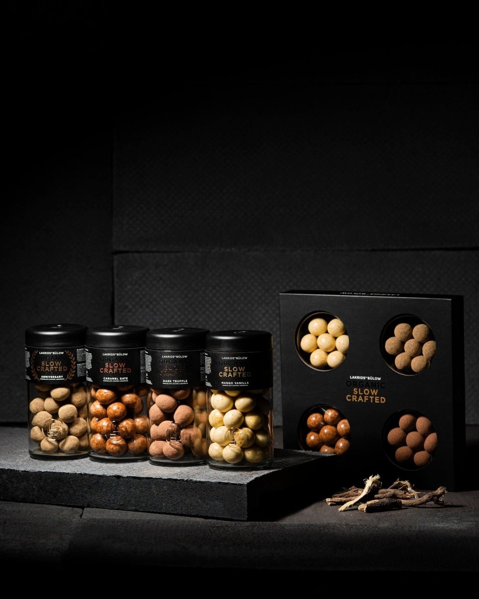 Slow Crafted Selection Box, Chocolate Coated Danish Liquorice